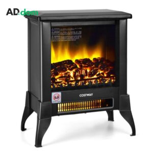Samostojeći električni Kamin grijač sa 3 bočne strane 1800W