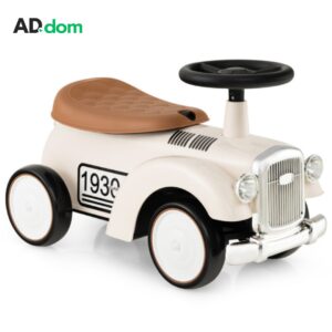 Vozilo za djecu s radnim volanom i prostorom za odlaganje ispod sjedišta retro